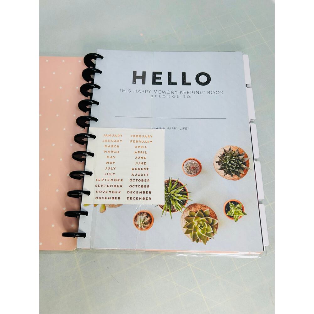 NEW The Happy Planner Memory Keeper Undated Floral Print Art Work Journaling - Picture 3 of 5